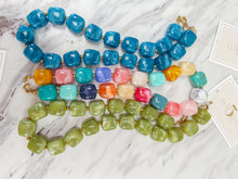 Load image into Gallery viewer, Molly Square Beaded Necklace
