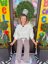 Load image into Gallery viewer, Gingham Lace Pants
