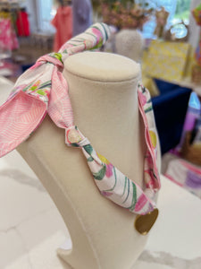 Tangled in Love Scarf Neckace - Pink Floral