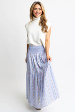 Load image into Gallery viewer, KARLIE French Vine Smocked Maxi Skirt

