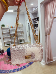 Diamond Pattern Clear Jelly Bag