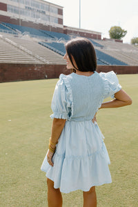 Darling Mini Dress - Baby Blue