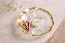Load image into Gallery viewer, Gold Edge Ruffle Platter
