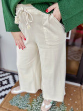 Load image into Gallery viewer, Piper Terry Knit Wide Pants - Cream
