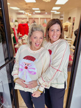 Load image into Gallery viewer, Santa Bow Sequin Pullover

