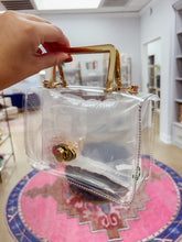 Load image into Gallery viewer, Turn-lock Clear Handle Bag
