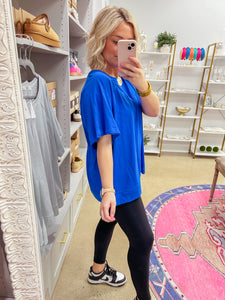 Rae Top - Ocean Blue