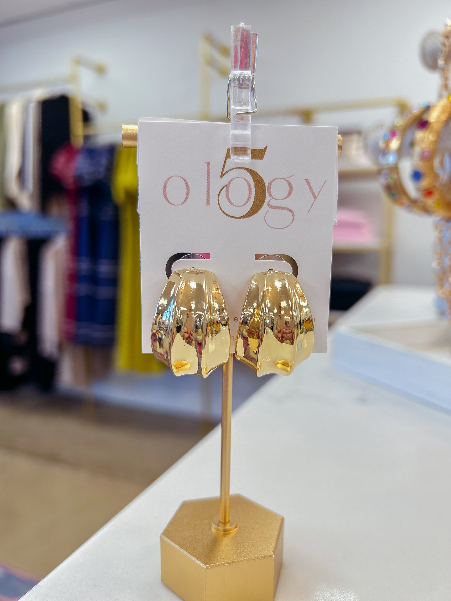 Chunky Geo Hoops