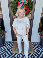 Load image into Gallery viewer, Butter Melange Short Sleeve Set - Sand Beige
