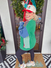 Load image into Gallery viewer, Mixed Media Denim Cardigan
