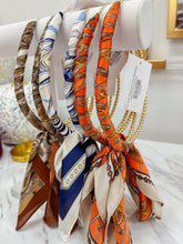 Load image into Gallery viewer, Silk Scarf Wrapped Collar Necklace
