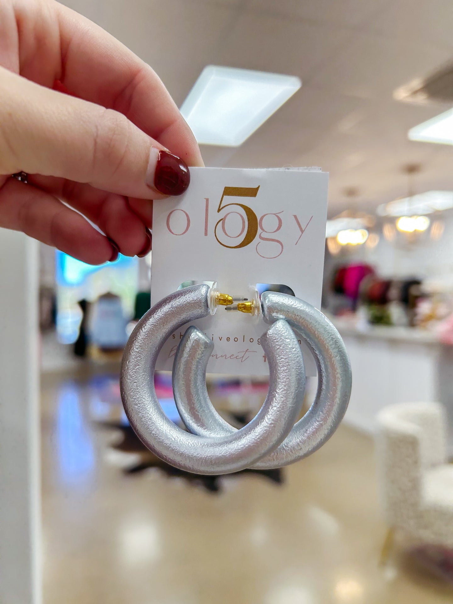 Chunky Hoops Lavender