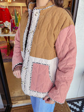 Load image into Gallery viewer, Colorblock Quilted Jacket
