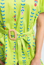 Load image into Gallery viewer, KARLIE Mod Floral Vine Shirt Dress
