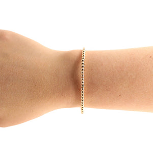 BB - 3mm beaded bracelet