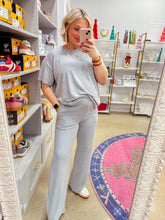 Load image into Gallery viewer, Butter Melange Short Sleeve Set - Heather Grey
