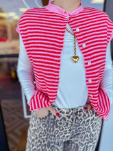 Load image into Gallery viewer, Piper Vest - Pink Stripe
