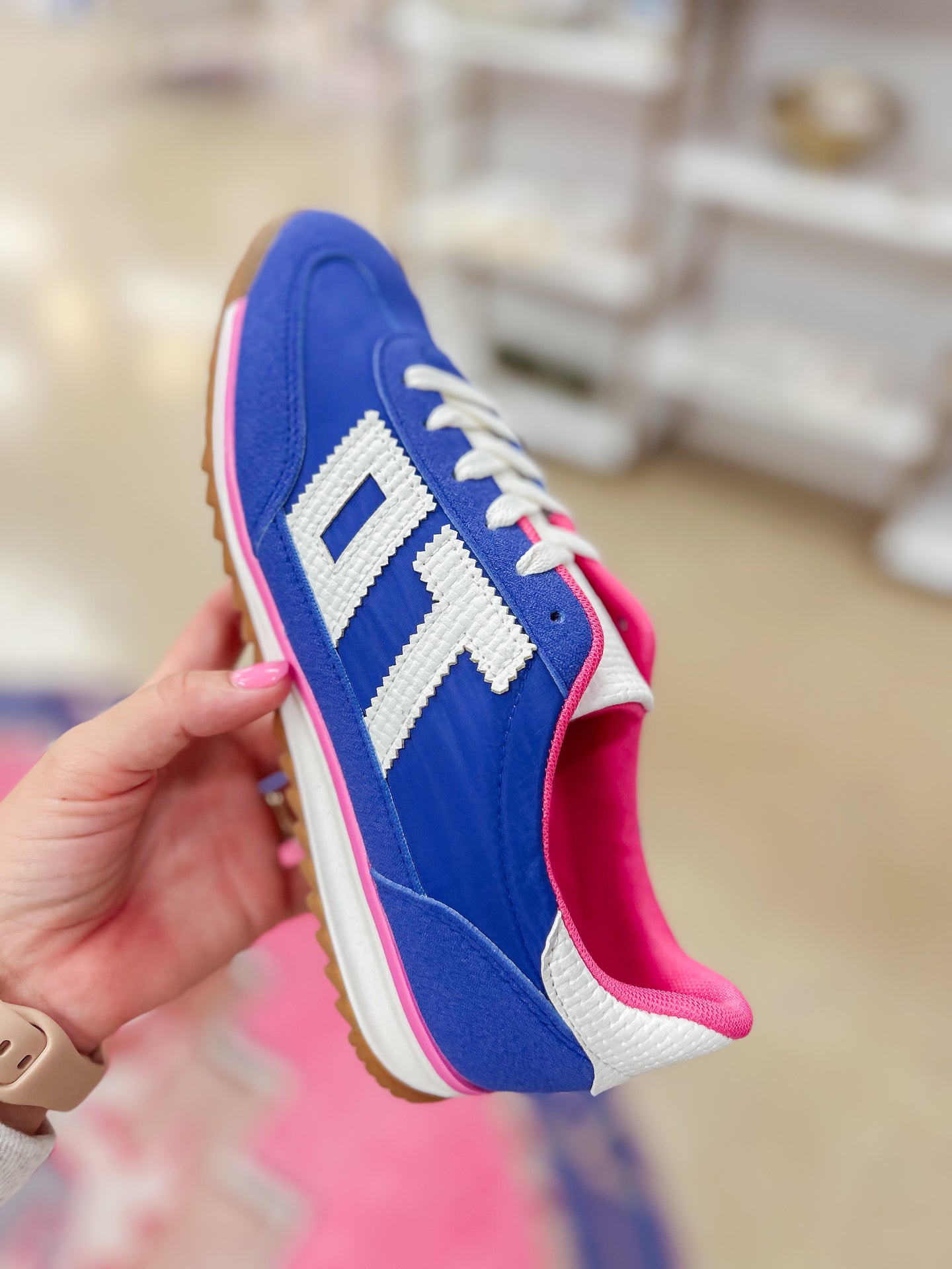Gretchen Sneaker - Blue/White