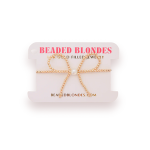 BB - gold bow bracelet