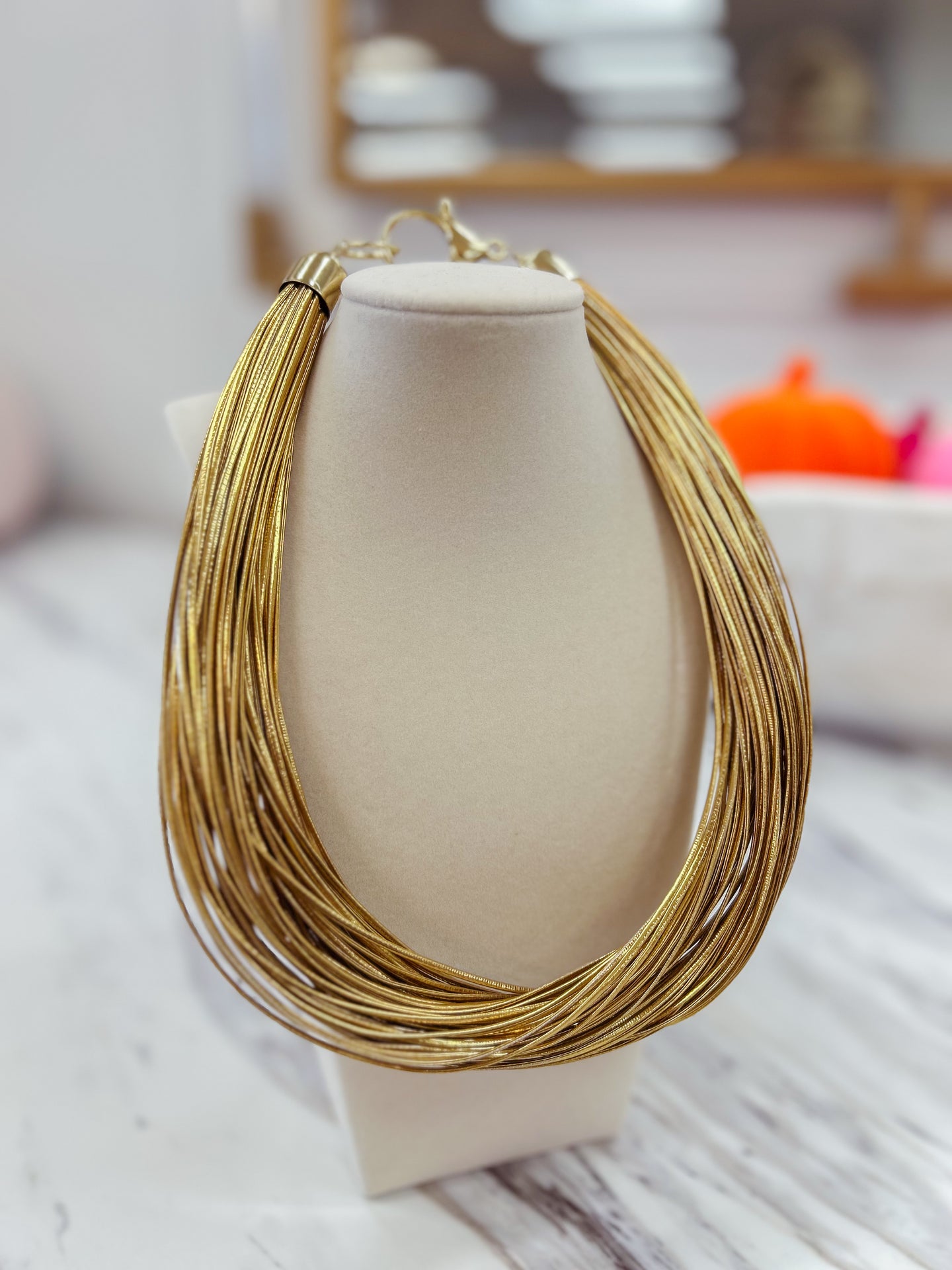 Gold Slub Necklace