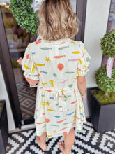 Load image into Gallery viewer, KARLIE Multi Fish Dress
