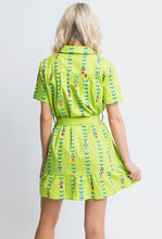 Load image into Gallery viewer, KARLIE Mod Floral Vine Shirt Dress
