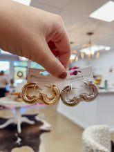 Load image into Gallery viewer, Mini Gold Chunky Hoops
