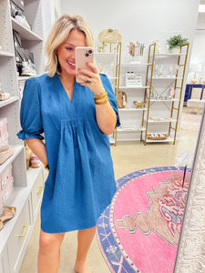 Gable Mini Dress - Teal