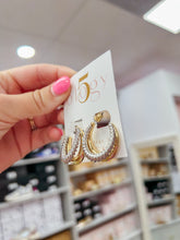 Load image into Gallery viewer, Layered Gold/Silver Hoops

