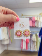 Load image into Gallery viewer, Dotted Pearl Stone Stud
