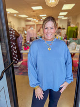 Load image into Gallery viewer, On Repeat Pullover - Dusty Blue
