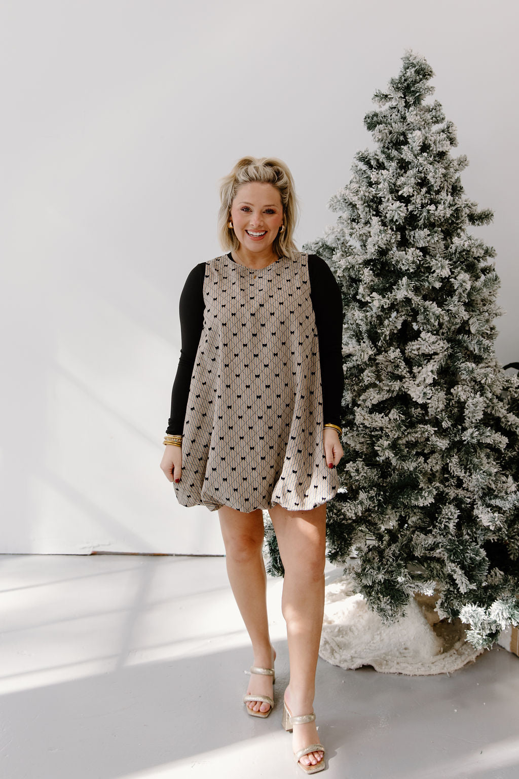 Dainty Bow Mini Dress