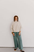 Load image into Gallery viewer, Polka Dot Wash Jean - Teal Green
