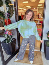 Load image into Gallery viewer, Matcha Striped Cardigan
