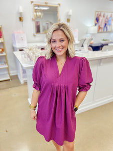 Gable Mini Dress - Berry