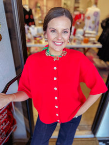 Dani Sweater - Cherry