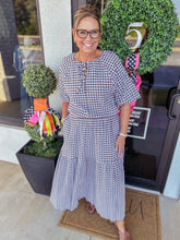 Load image into Gallery viewer, Tatum Gingham Skirt Set
