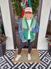 Load image into Gallery viewer, Mixed Media Denim Cardigan
