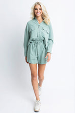 Load image into Gallery viewer, KARLIE French Terry Top - Green
