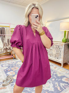 Gable Mini Dress - Berry