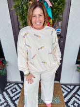 Load image into Gallery viewer, CHEERS Blanket Stitch Jogger Set
