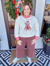 Load image into Gallery viewer, Acid Wash Palazoo Pants - Brown
