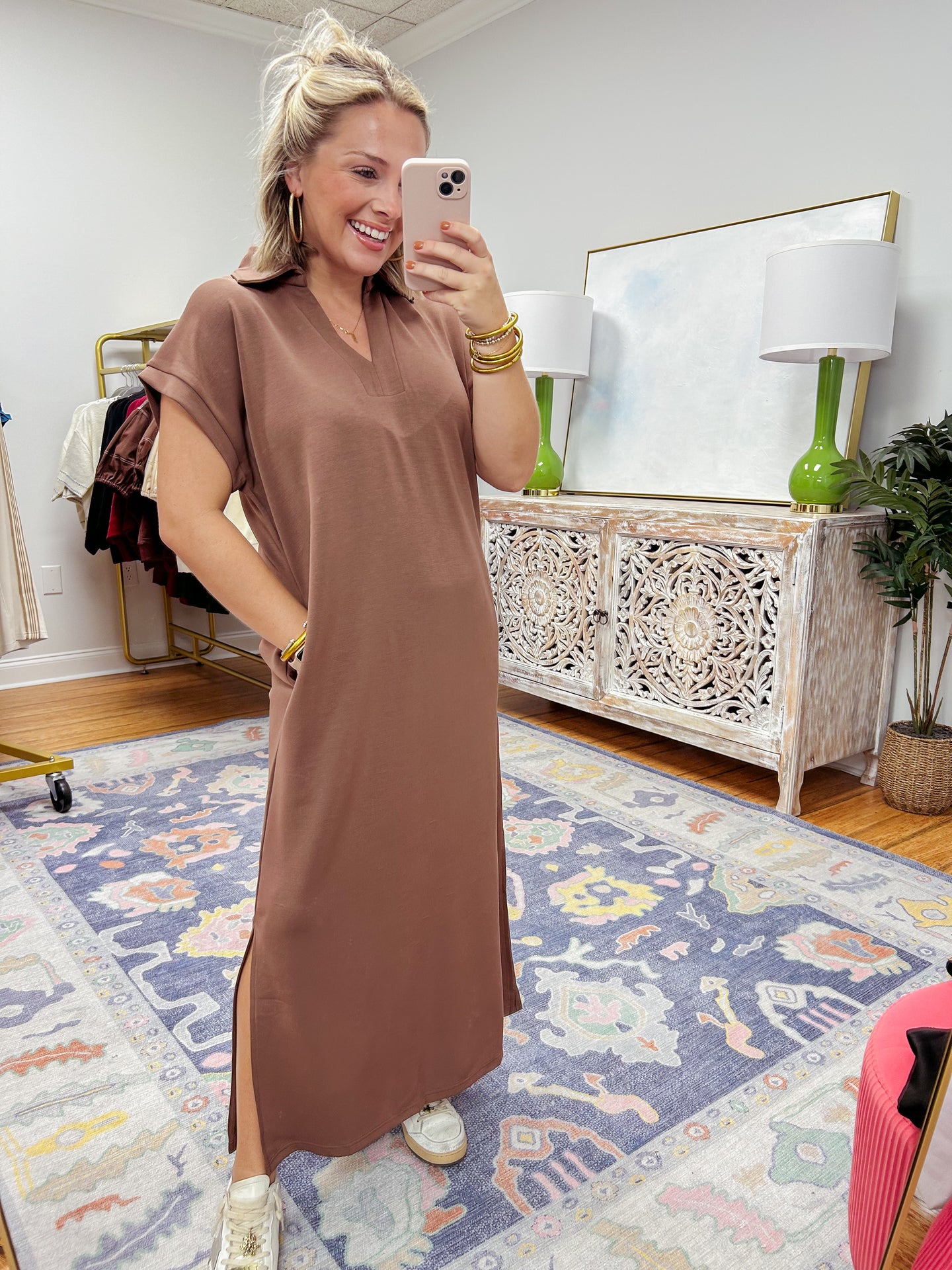 Tara Luxe Midi - Coffee