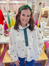 Load image into Gallery viewer, Mini Bow Fleece Pullover
