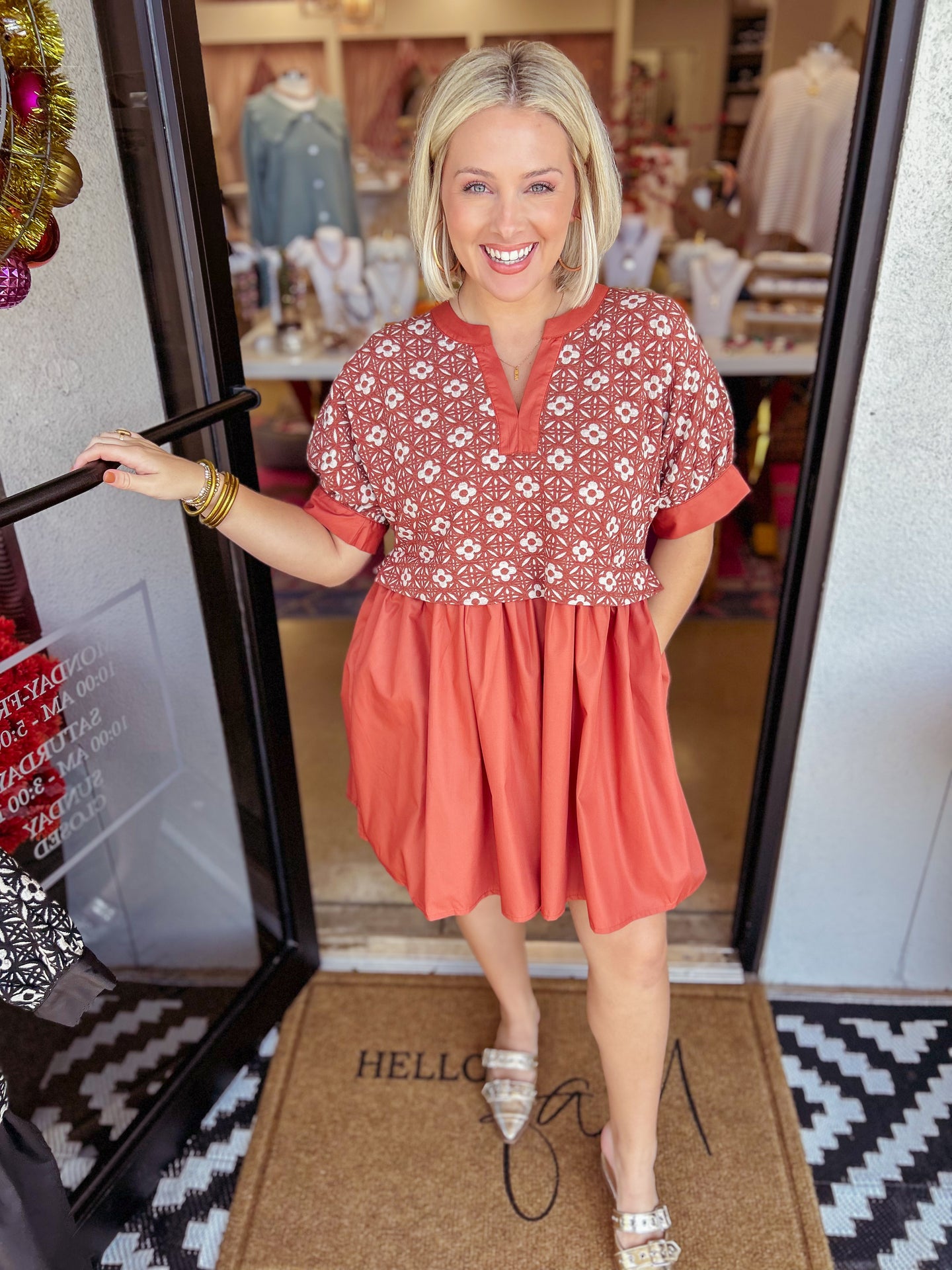 Marren Dress - Rust