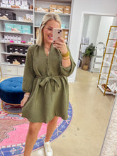 Load image into Gallery viewer, Gina Dress - Olive
