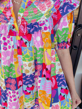 Load image into Gallery viewer, KARLIE Fruit Quilt Peter Pan Dress
