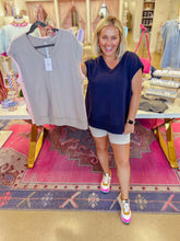 Load image into Gallery viewer, Maddie Oversized Vest Top - Navy
