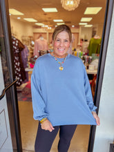 Load image into Gallery viewer, On Repeat Pullover - Dusty Blue
