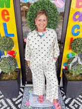 Load image into Gallery viewer, Scuba Polka Dot Long Sleeve Set - Cream
